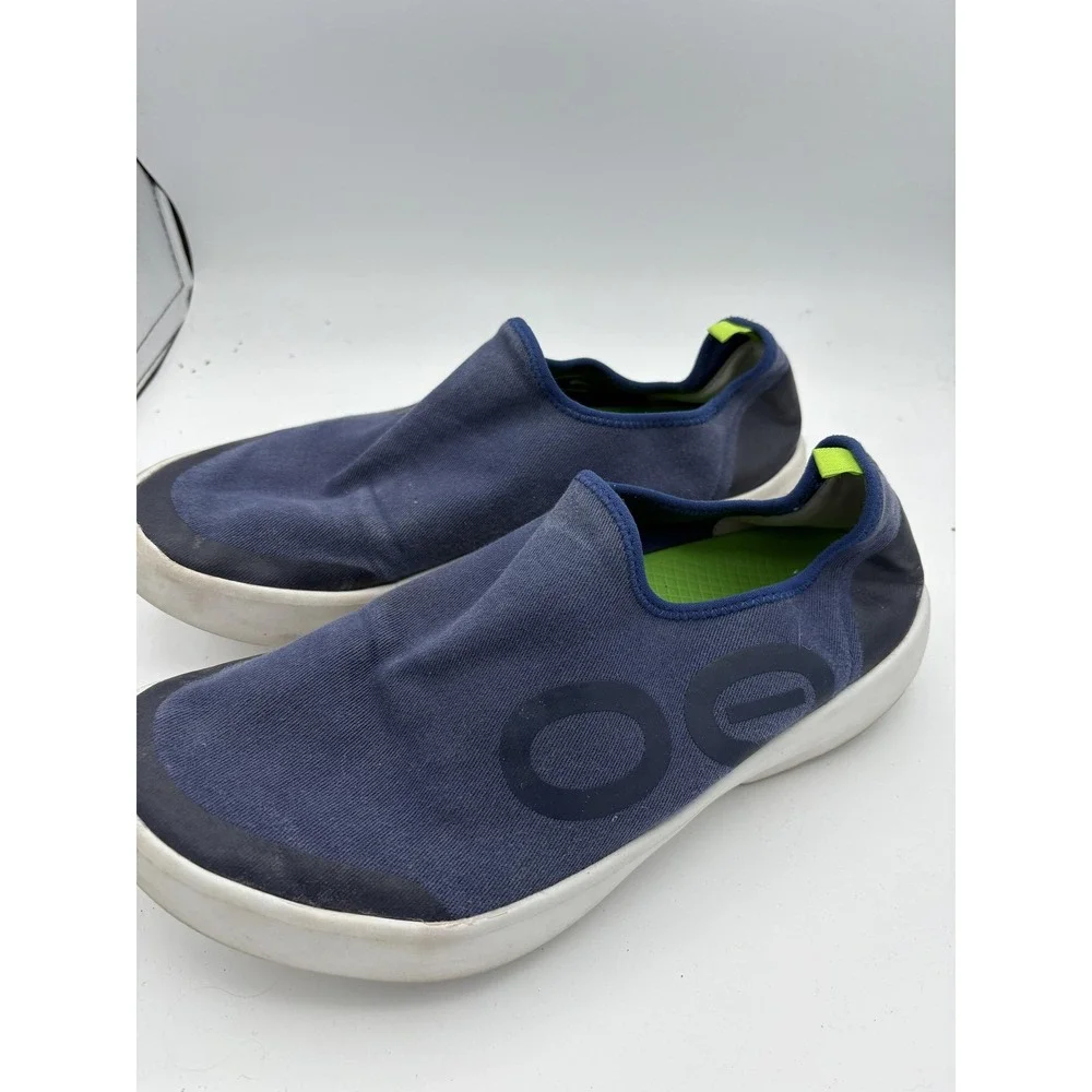 OOFOS Shoes Mens‎ Size 11 Blue Knit Slip On Recovery Casual Comfort Walking